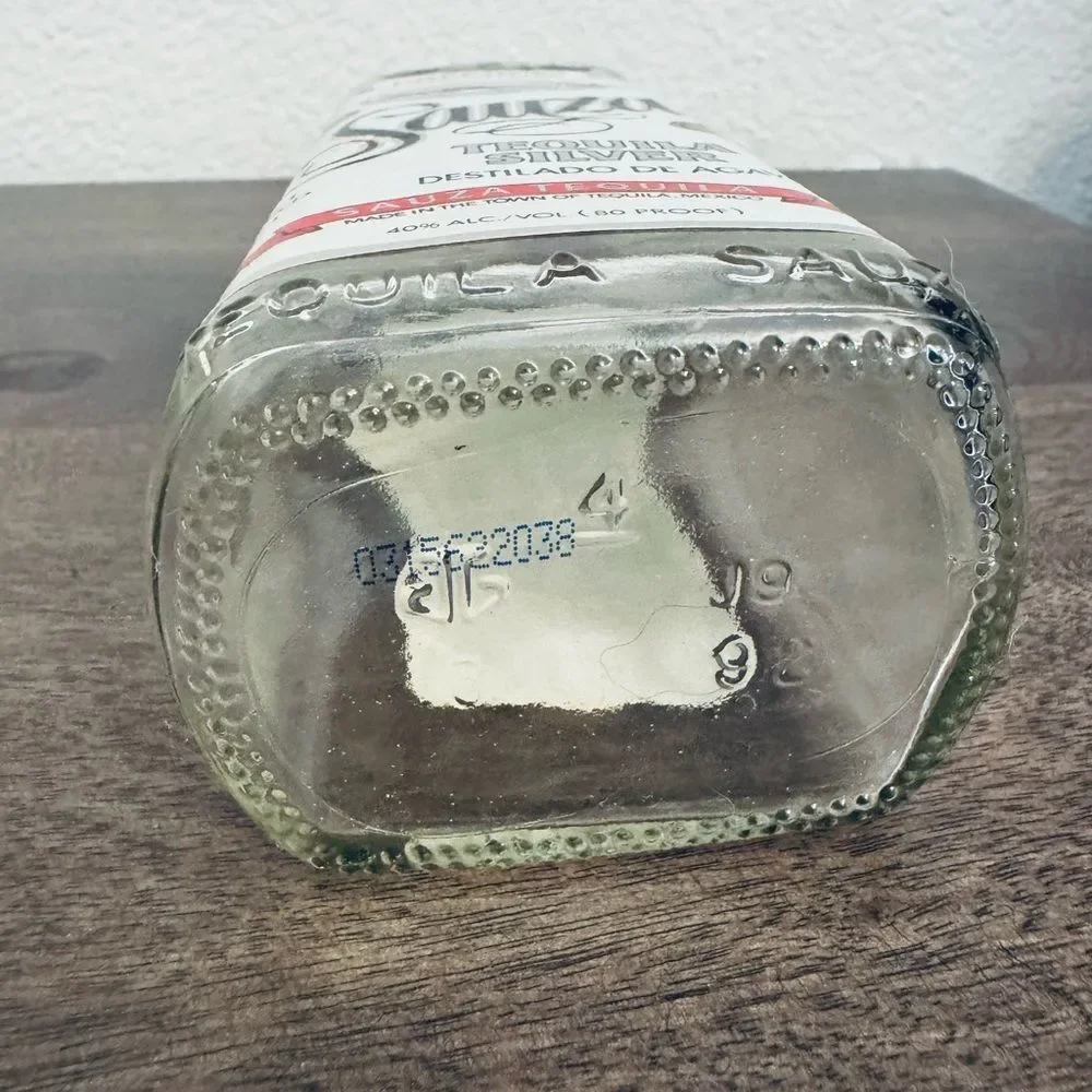 Vintage Sauza Silver Tequila Empty Bottle